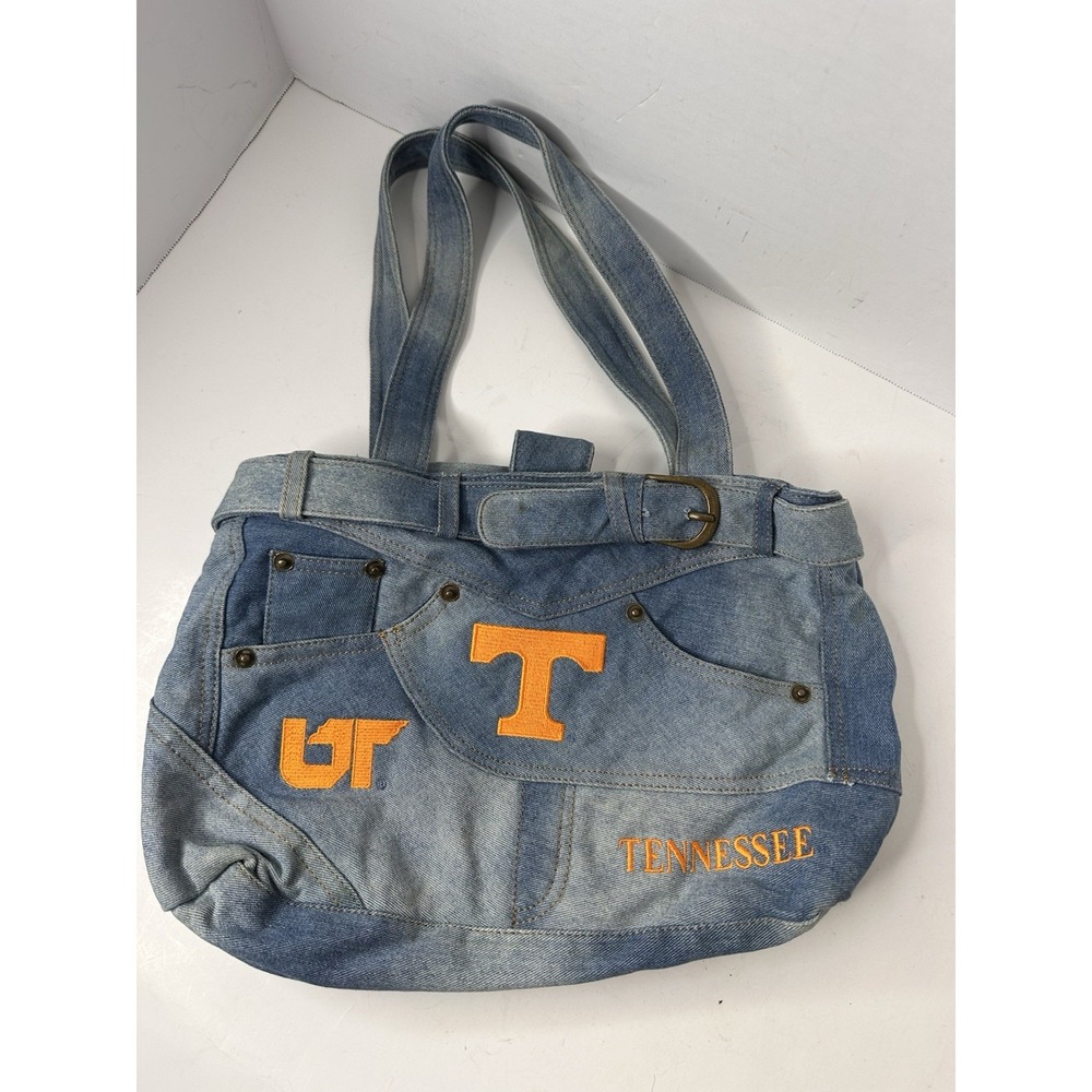 University of Tennessee Vols Purse Blue Jean Denim Handbag Y2K Tennessee Tote